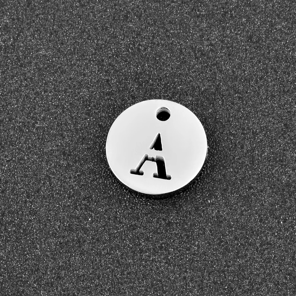 KLH0106-1 Small Initial Charm for Necklace Bracelet Small Pendant Custom Charm-a lot 26 Letter Charms  for DIY Jewelry