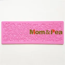 Mom&Pea GX235 Flower Silicone Lace Mold Cake Decoration Fondant Cake 3D Mold Food Grade Silicone Mould