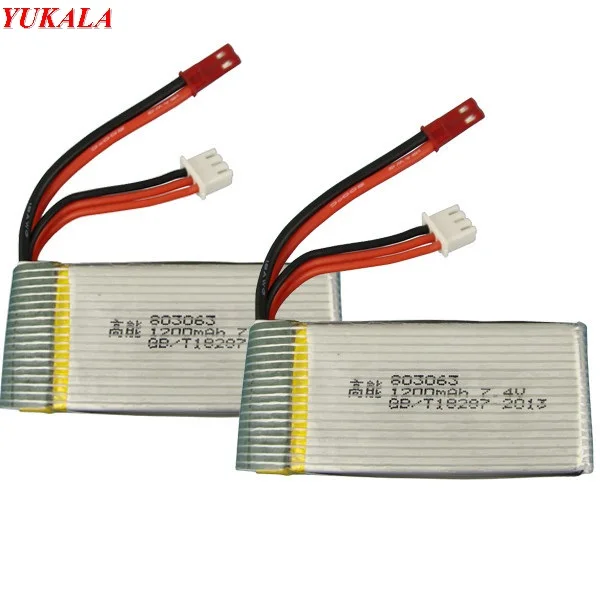 

Аккумулятор X101 7,4 в 1200 мАч для квадрокоптера X101 / X102H Rc, 2 шт., запасные части