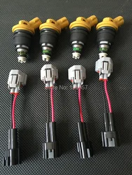 HIgh performance 550cc yellow side feed fuel injector for Nissan RB25DET SR20DE SR20DET S13 Nismo 16600-RR543