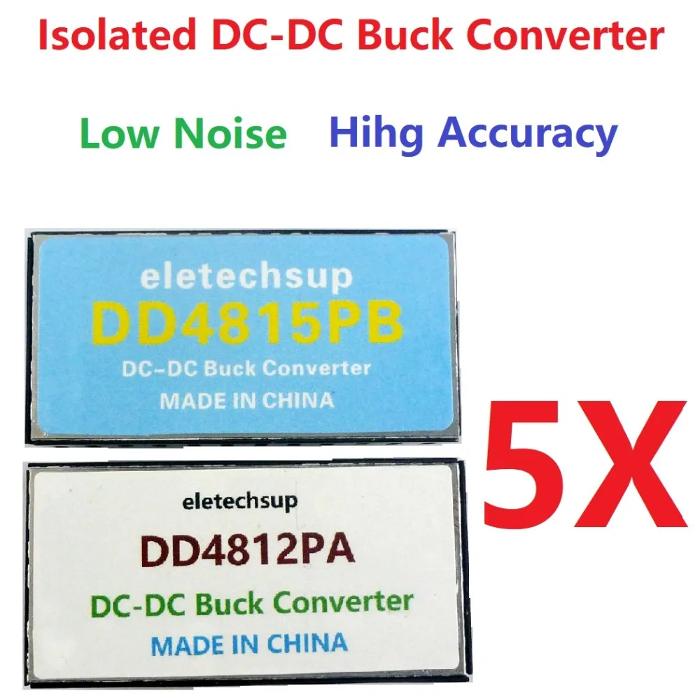 5pcs High-Voltage Dual Isolated EBik Power 36V 48V 64V 72V to +-12V 15V 24V DC DC Step-Down Buck Converter Lead-acid battery