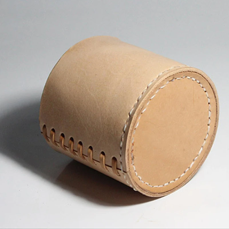 YOMDID DIY Pen Container Leather Tool Template Practical Acrylic Version Leather Stencil Handmade Brush Pot Leather Making Mold