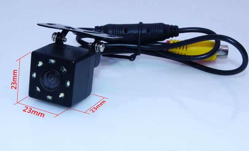 Black plastic shell materi more bright hd ccd image lens  bring 8 led car rearview camera apply for a variety of cars