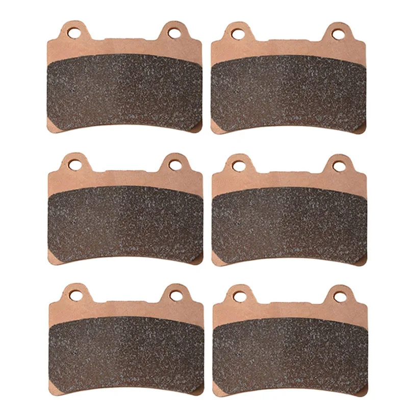 AHL 3 Pairs Motorcycle Brake Pads forYAMAHA XVS 1300 CTW/CTX V-Star CTW/CTX V-Star XVS1300 A  Midnight Star Sintered Brake Pads