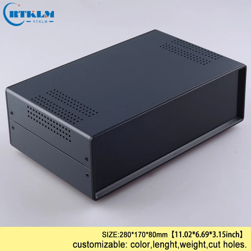 DIY junction box switch distribution case Custom diy Iron project box for electronic housing instrument box 280*170*80mm