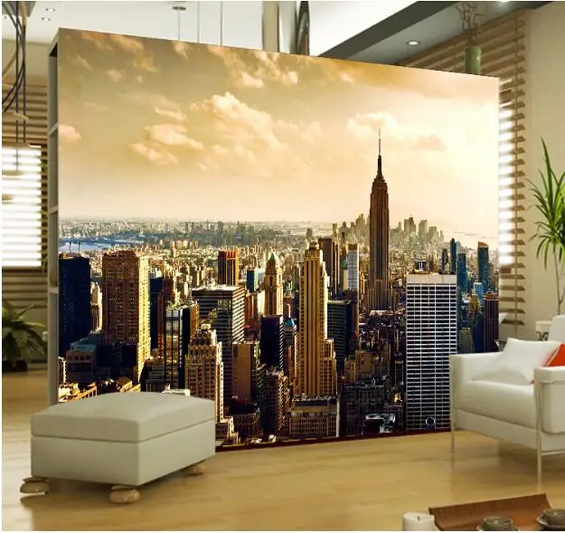 

City Wall Murals 3D Large Mural for Living Room Bedroom Sofa Wall Decor Luxury Wallcovering Custom Any Size