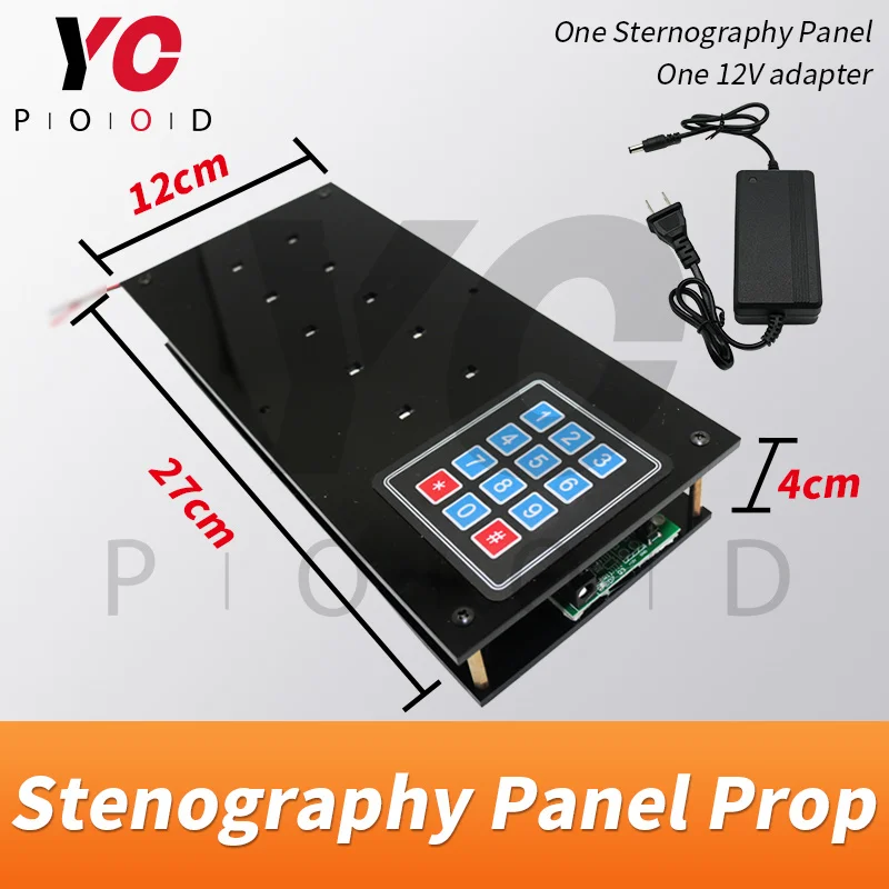 Imagem -05 - Escape Puzzle Stenography Panel Prop Lembre-se da Ordem em Que a Luz Pisca e Insira a Senha para Abrir