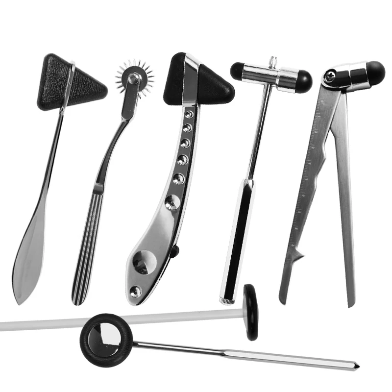 

Taylor Wartenburg Pinwheel Buck Babinski Queen Square Ergonomic Neurological Tendon Percussor Body Massage Medical Reflex Hammer