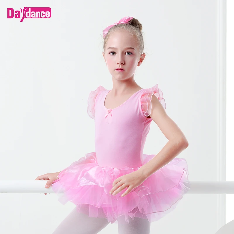 Girls Kids Ballet Tutu Skirts Puffy Ballerina Ballet Tutu Performance Stage Wear White Pink Fairy Ballet Tutu Short Dress