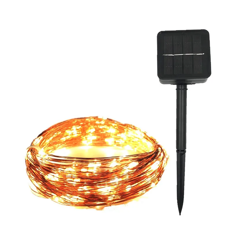 LED Outdoor Solar Lamps 10m/20m 100 200LED String Lights Fairy Holiday Christmas Party Garlands Solar Garden Waterproof Lights