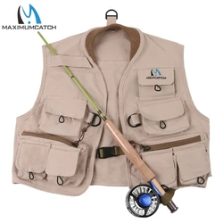 Maximumcatch Fly Fishing Vest Fly Vest Hykids Youth Children Jacket Multi Pocket For Kids Youth Size S/M/L