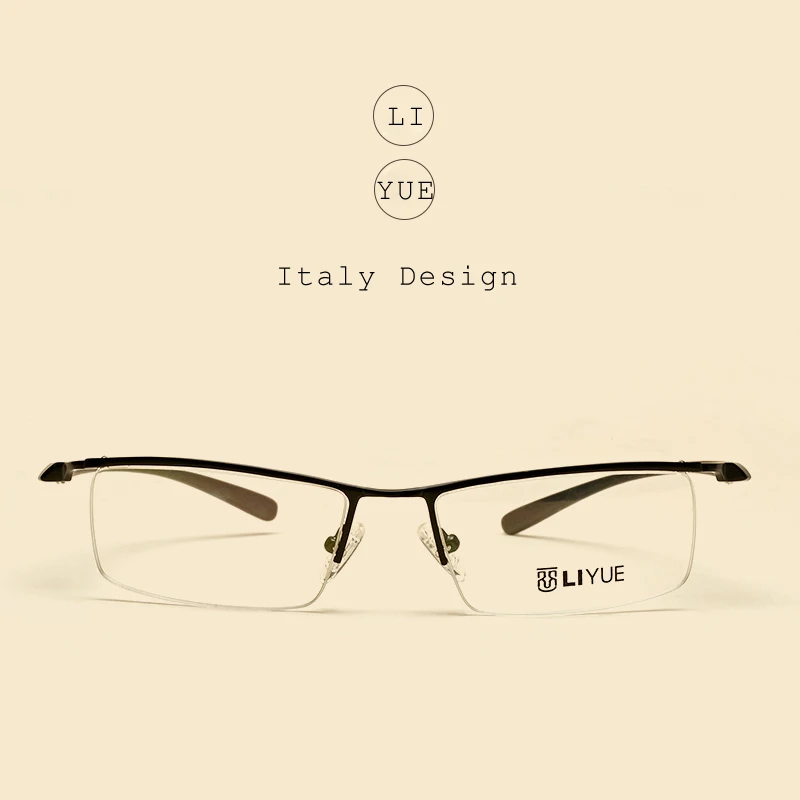 Alloy eyeglasses men Prescription myopia eyewear male Spectacle Frames optical Transparent glasses Frame clear lens eye glasses