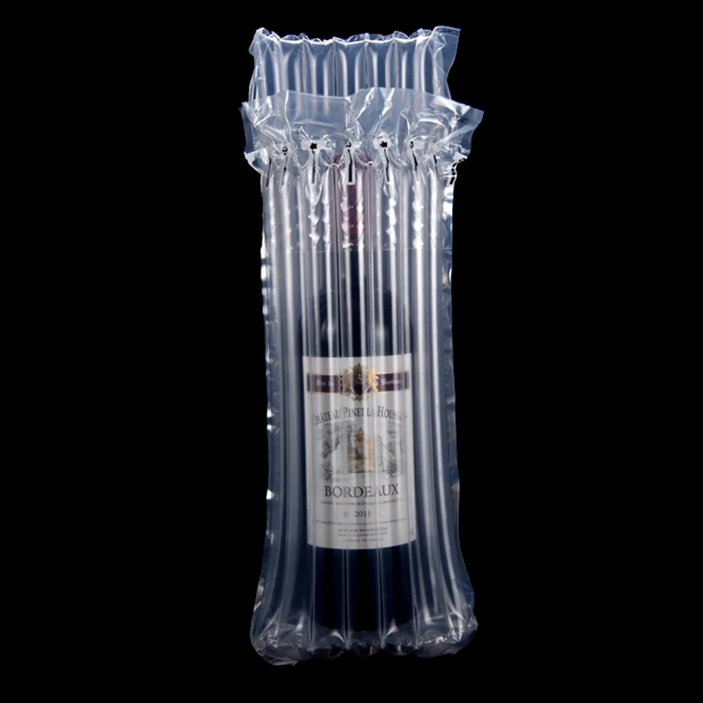 

20Pcs 7 Columns Air Column Express Shockproof Wrapping Bubble Bag Plastic Inflatable Air Cushion for Wine Bottle Gift Protective