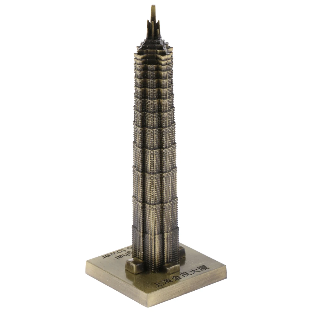 JINMAO TOWER SHANGHAI ARCHITECTURE BUILDING REPLICA COLLECTIBLE SOUVENIR 4''