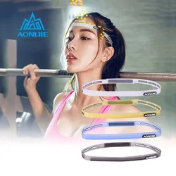 Aonijie Silicone Headband Anti-slip Elastic Rubber Sweatband Hair Bands Football Yoga Cycling 4 Colors