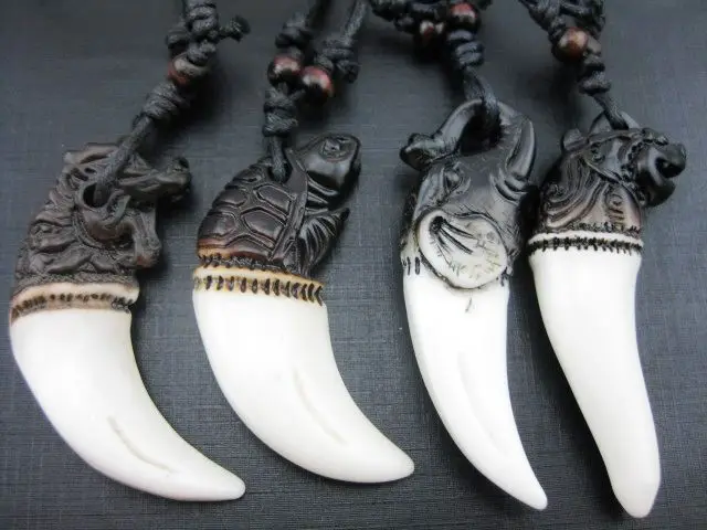 

15 pcs vintage design dragon Elephant jewelry cool men's rock Necklace