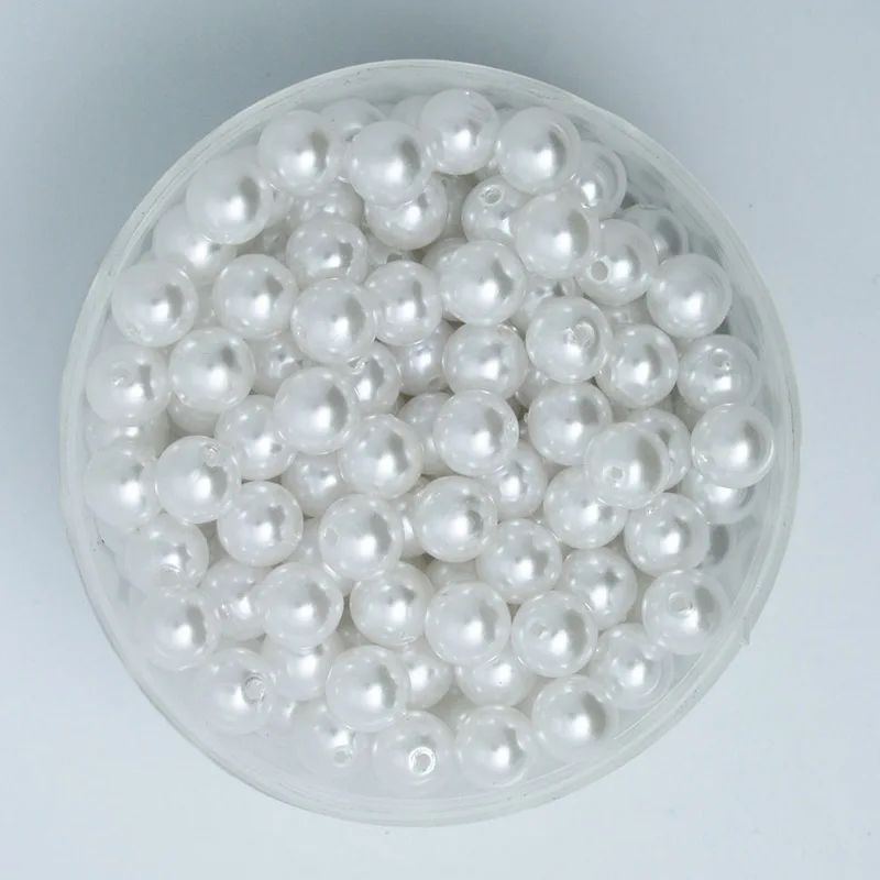 4-20mm perla cabochon tondo ivoy bianco perla imitazione abs branelli allentati craft & decorazione di diy che fanno