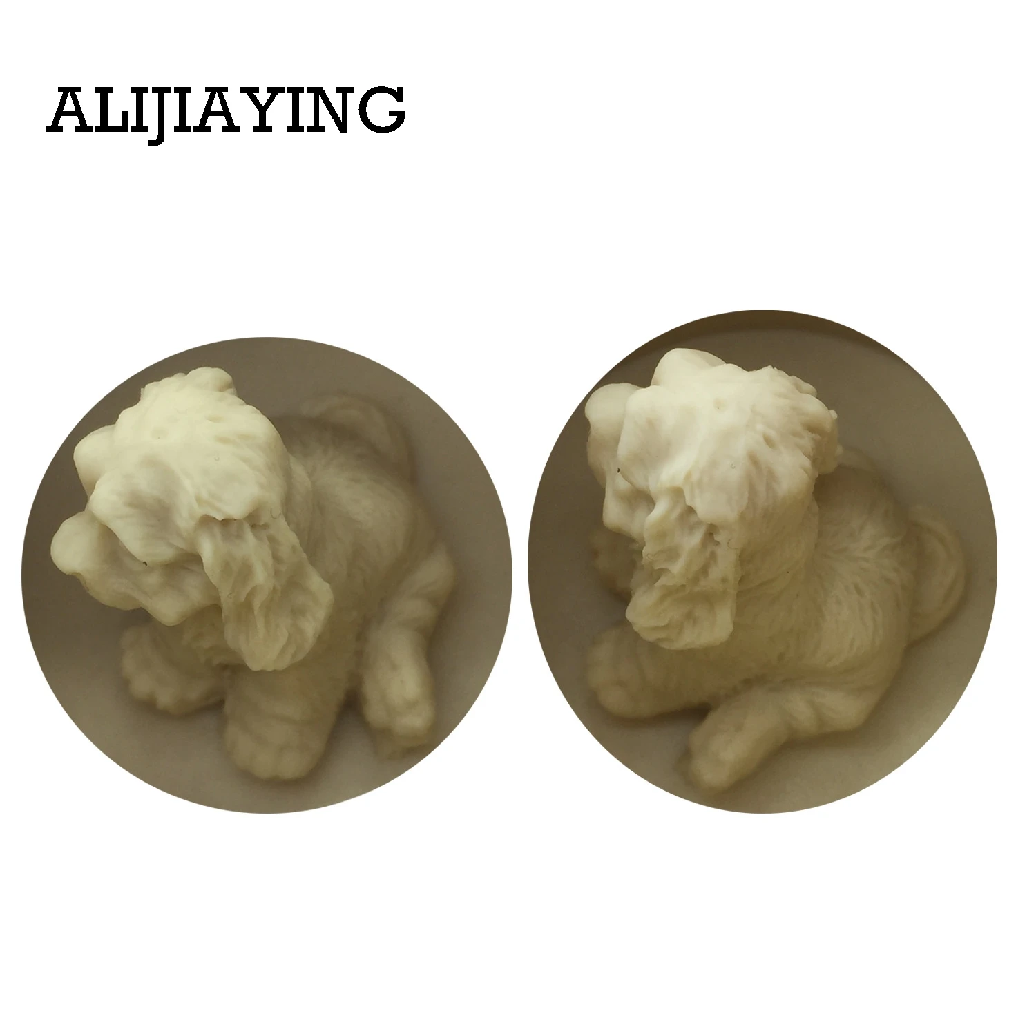 DY0018 3D dog Mold Handmade Craft Mould Plaster silicone molds Fondant Chocolate Moulds Resin Clay Soap candle Mold