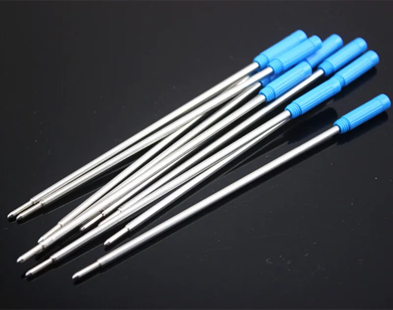 10 pcs/lot Cross Type Ballpoint Pen Refills Ink Medium Blue Ball Refill for Element Pen Stainless Steel Tip Office School Supply