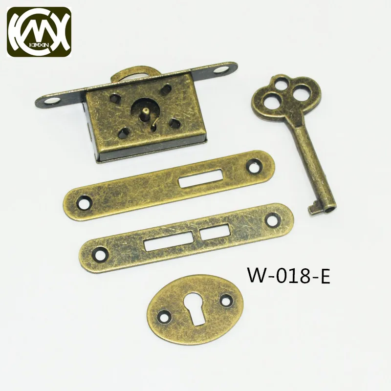2pcs In stock High-grade wooden box hardware accessories,bronze lock,Antique jewelry/Wooden/Collection/Cigar lock,kimxin-W-018