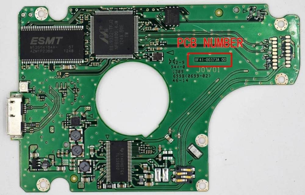 Placa dura do PWB do motorista, BF41-00373A, USB 3,0, M8U _ 539B _ REV.01 R00, HN-M500ABB, HN-M500ABB, ST1000LM025 , ST500LM014