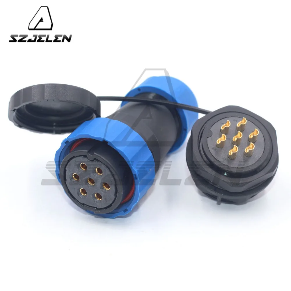 

SD28TP-ZM , 28mm 7pin Waterproof Aviation Cable Connector Plug Socket IP67,Industrial Electrical Power Connector Male Female