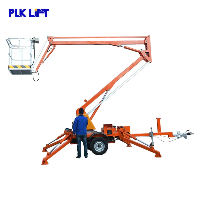 Motorized Lifting Platform Diesel Boom Lift Manlift