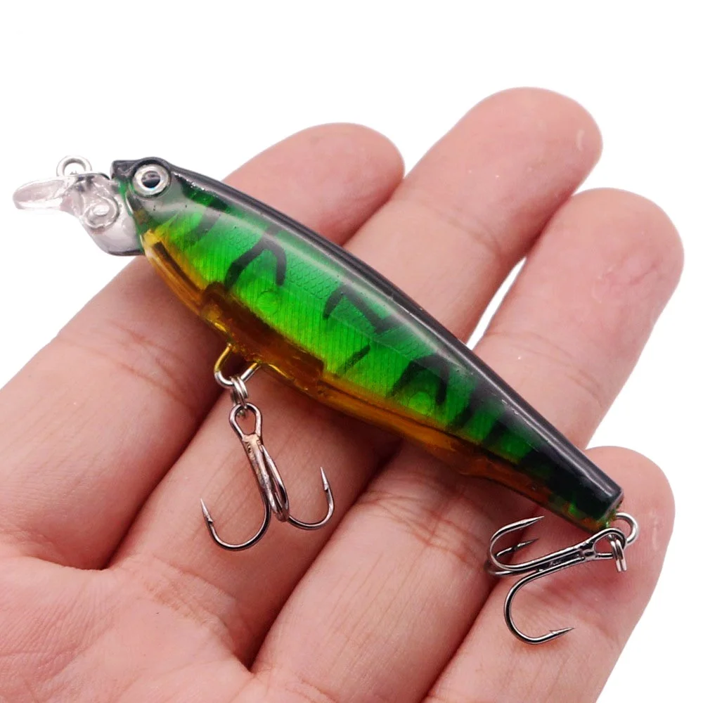 1 Uds cebo falso 7,6g 8cm pececillo con láser señuelo para Pesca wobbler Crankbait Artificial Japón Swimbait para aparejos de Pesca Lucio bajo - imagen 3