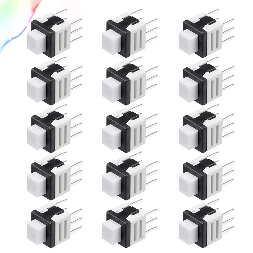 

Тактильный кнопочный переключатель PCB DIP, 6 контактов, 5,8x5,8x7 мм, 15 шт.