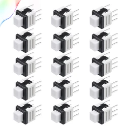 5.8x5.8x7mm PCB DIP Tact Tactile Push Button Switch Latching 6 Pin 15PCS