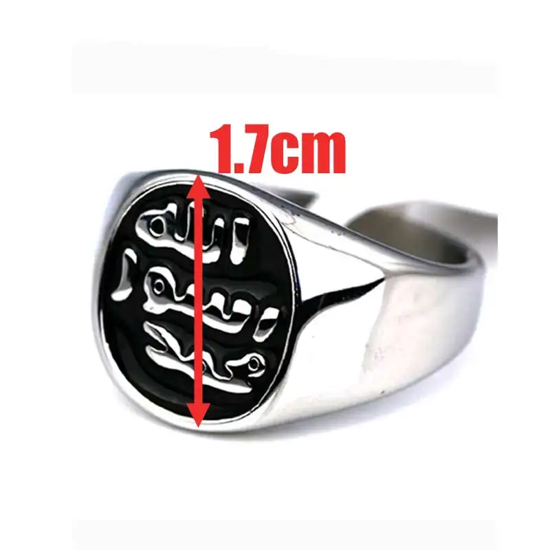 zkd  islam muslim Prophet Muhammad  stainless steel ring  , Islam Allah messenger ring  jewelry