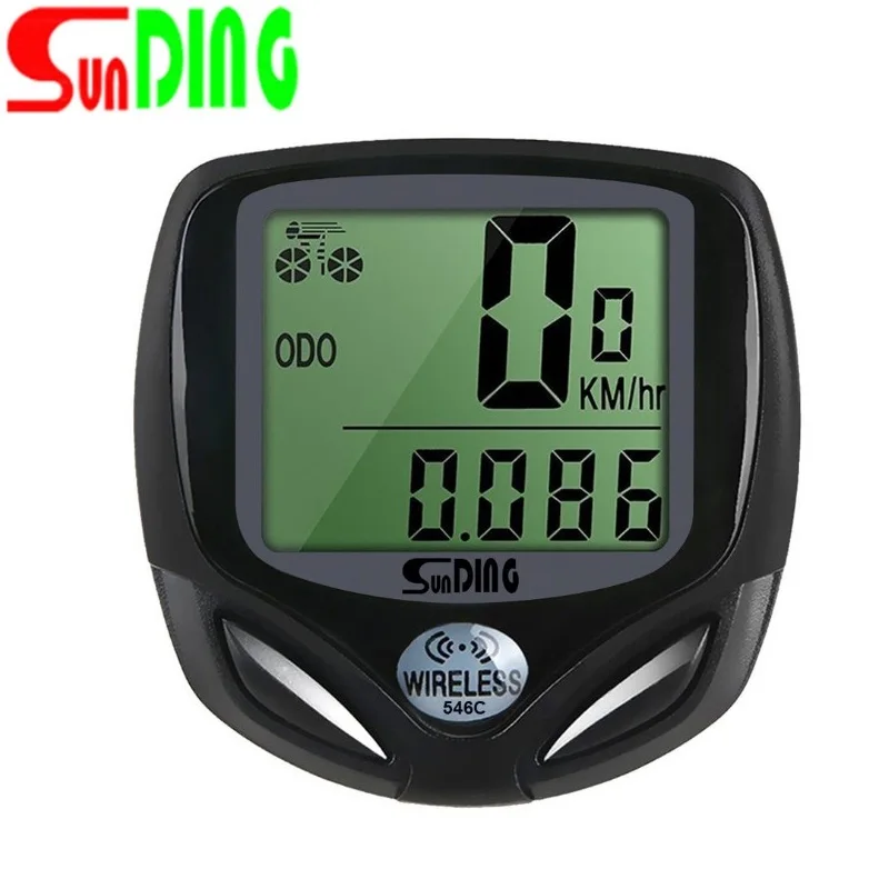 Sunding Bicycle Speed Meter LCD Wireless Stopwatch MTB Road Bike Bicycle Computer 56mm*41mm*20mm Mileage and Speed Table SD-546C