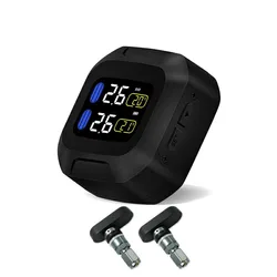 M3-B Wireless Motorcycle TPMS Real Time Tire Pressure Monitoring System Universal 2 Internal Built-in Sensors LCD Display moto