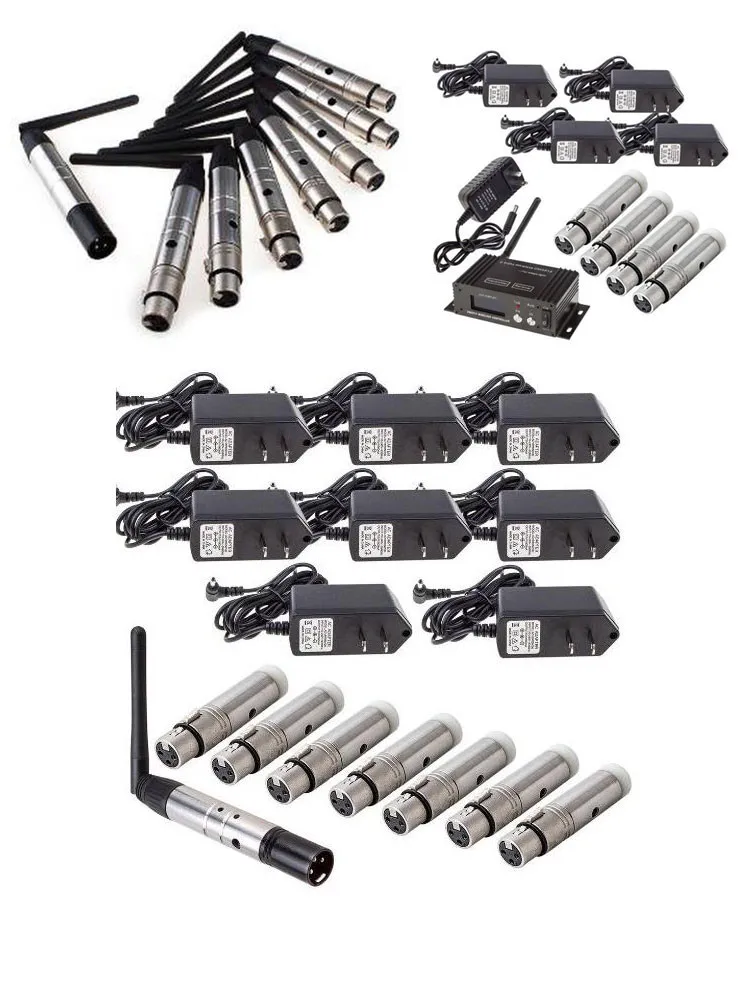 Imagem -05 - Controlador de Sinal Dmx sem Fio Transmissor e Receptor para Stage Par Light Dmx 512 2.4g Transporte Rápido