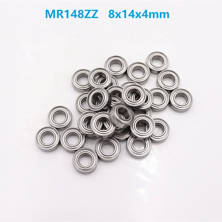 

50pcs/100pcs/500pcs MR148 ZZ MR148ZZ MR148Z 8x14x4 mm Miniature deep groove Ball Bearing double shielded 8*14*4mm