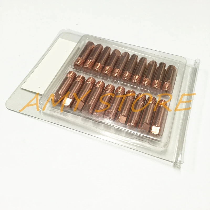 10/20Pcs MB15AK 24KD 36KD M6 M8 Copper MIG/MAG Soldering Welding Torch Contact Tip Gas Nozzle 0.8 1.0 1.2 1.4 1.6mm Optional