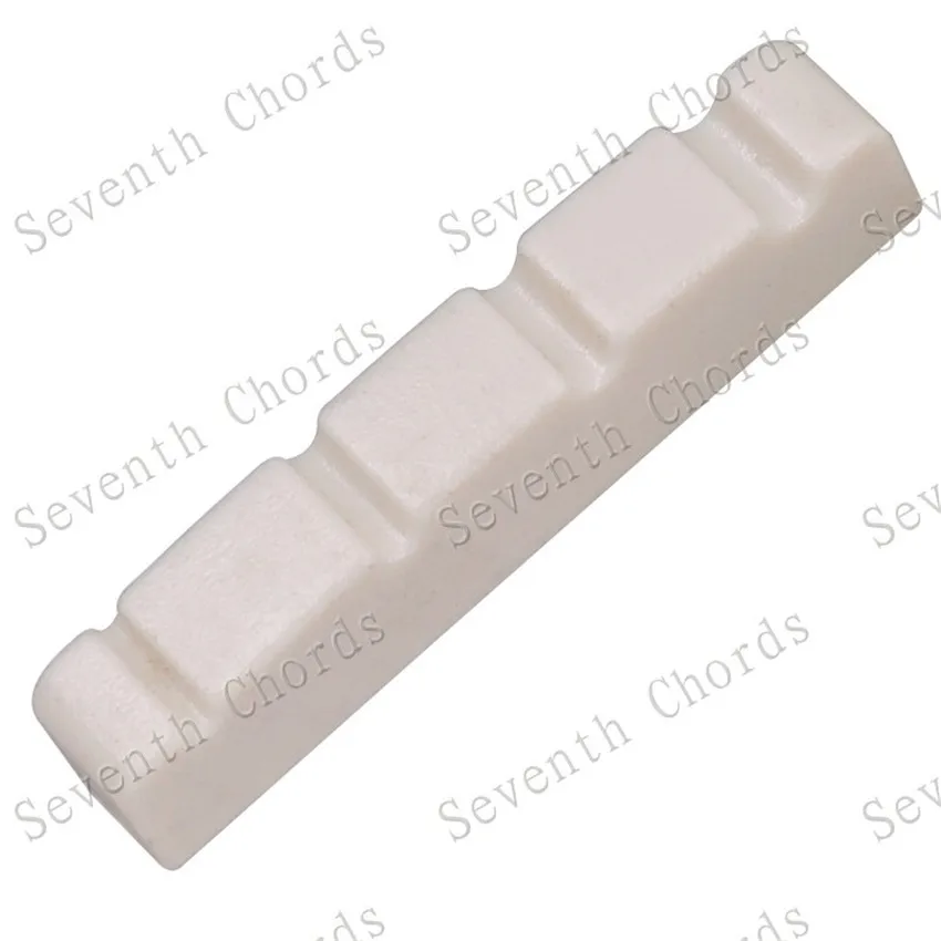 2 Stücke Kunststoff 4 Saiten Bass Muttern Größe 38*5,8*8,4mm Lvory Weiß Schwarz Für Wählen Gitarre Zubehör Teile – Detail 3