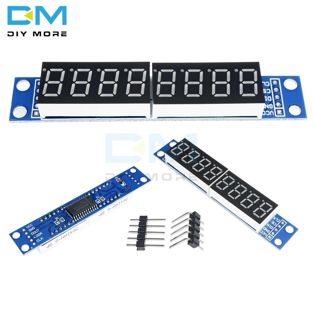 MAX7219 7 Segment Led Dot Matrix 8 Digit Digitale Tube Display Control Module Voor Arduino 3.3V 5V Microcontroller seriële Driver