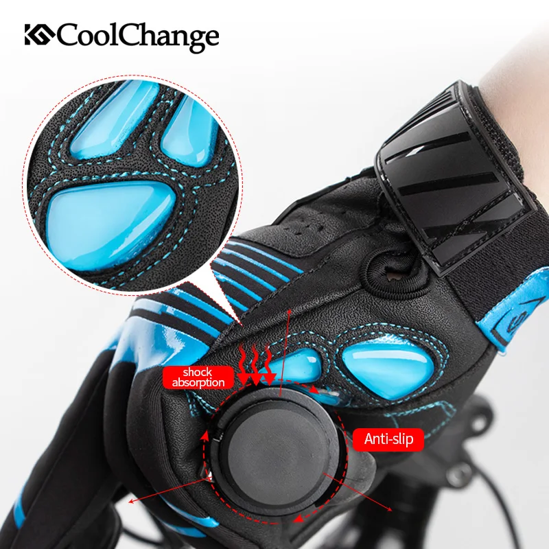 Mens Cycling Gloves Winter Thermal Fleece Bike Gloves Full Finger Gel Liquid Silicone Bicycle Gloves Bicicleta Accesorio Mujer