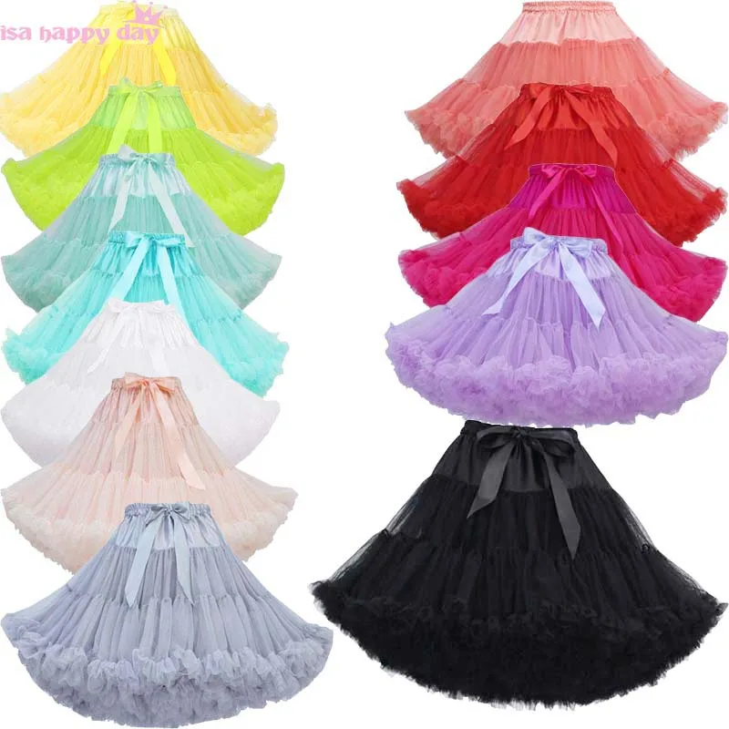 Mới Bán Ngắn Trắng Màu Đen Petticoat Cho Đám Cưới Vintage VOAN Petticoat Crinoline Tây Nam Không Rockabilly Đầm Váy Tutu