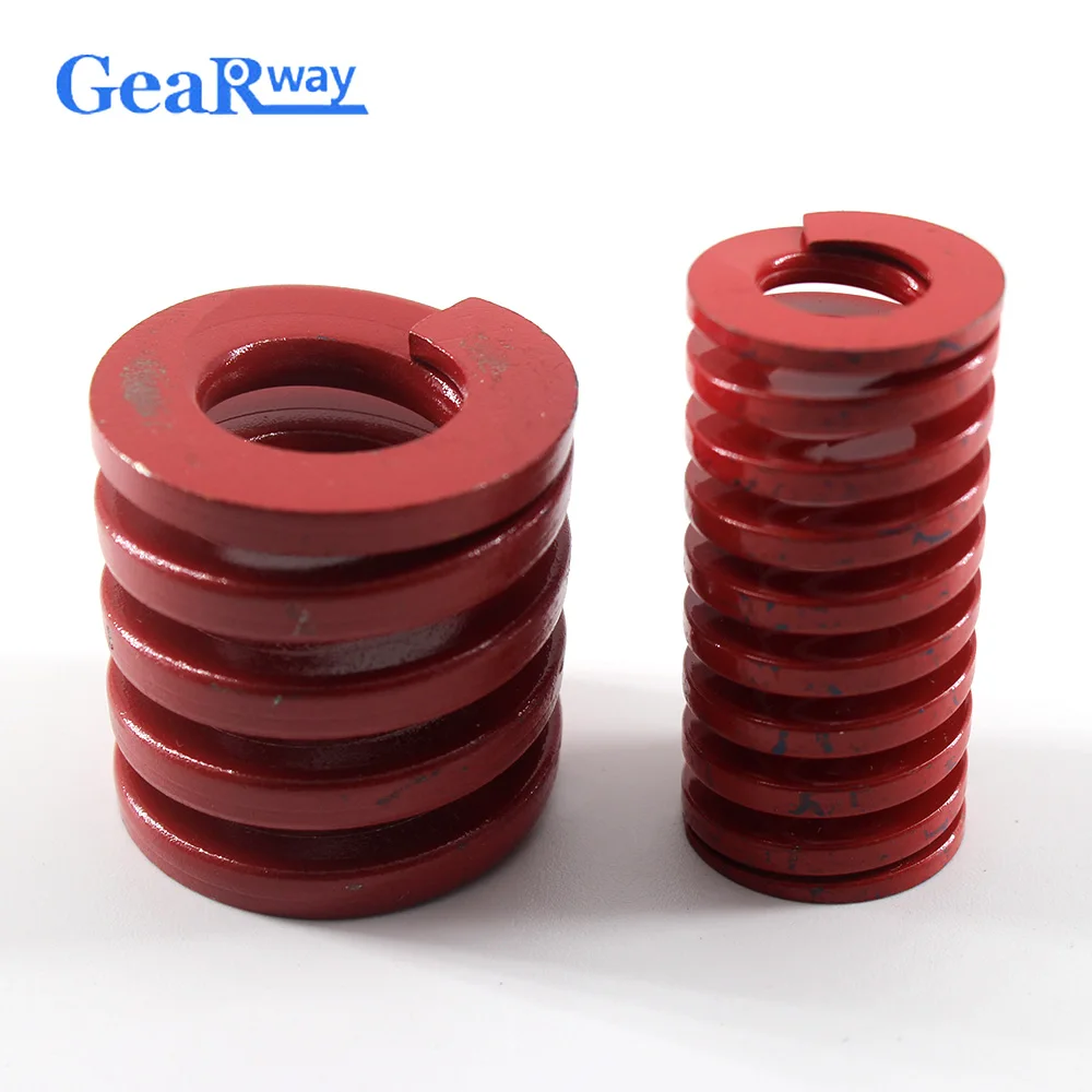 Gearway Red Die Spring Long 38% Compression Ratio Mould Spring TM50x80/50x85/50x90/50x95/50x100mm Compression Die Spring