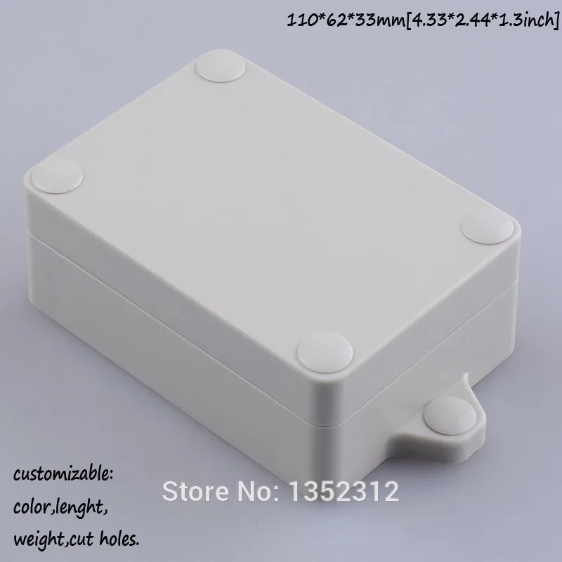 

12 pcs/lot 110*62*33mm plastic waterproof enclosure for electronic DIY IP68 junction box for electronic housing project box box