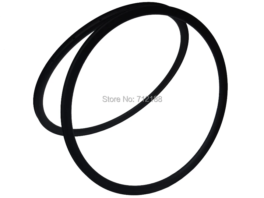 RIM-C30 :  Carbon Matt Road bike 700C wheel clincher Rim 30mm Basalt Brake Side - 23mm width Bicycle Wheel Rim