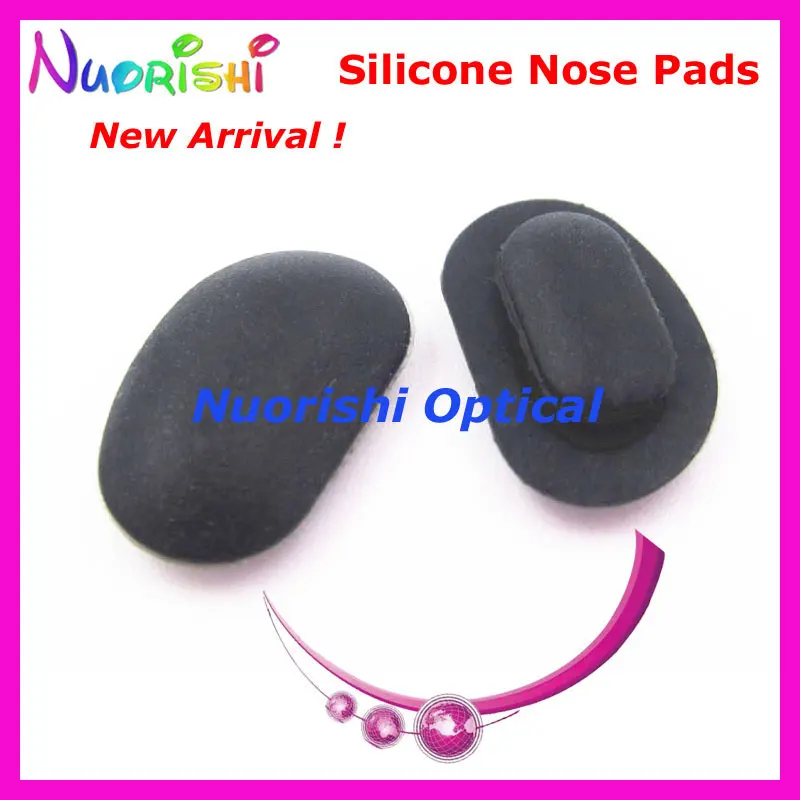 

100pcs Si70 For Al-mg Sunglasses Nose Pads Black White Glasses Eyewear Eyeglasses Soft Silicone Nose Pads Free Shipping