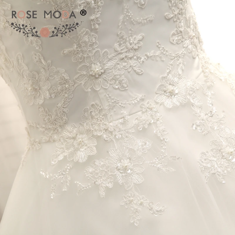 Rose Moda Chantilly Lace Princess Wedding Dress Real Photos Custom Make