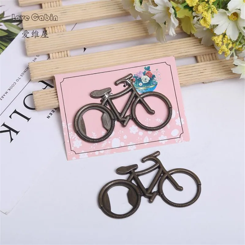 

Bicycle Metal Beer Bottle Opener 20pcs key rings for bike Wedding Favor Supplies celebraciones fiestas partes souvenirs gift
