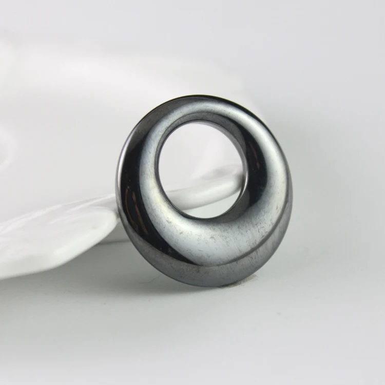 hot sale fashion hematite circle pendant accessories diy accessories  HP1030