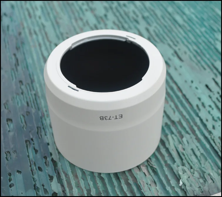 Weiß Gegenlichtblende Schatten ET-73B für Canon EF 70-300mm F4-5.6 L IS USM Objektiv Ersetzen Canon ET73B stativschelle