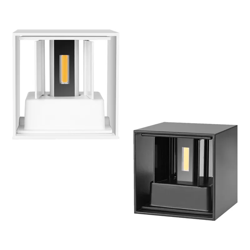 6W 12W impermeável AC85-265V Superfície Montada LED Wall Light Modern Nordic Luminária Lâmpadas de parede interior Sala Porch Outdoor