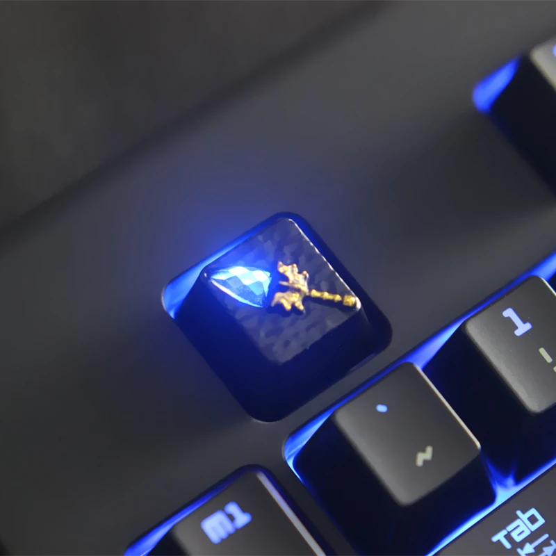 Keycap 1 peça dota2 tampa de teclado mecânico, de zinco-alumínio, para personalização, altura da chave r4